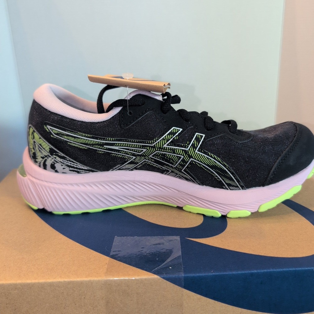 Asics Gel-Cumulus 23 GS Kids Running Shoes Black Barely Rose 1014A230-002 5.5Y